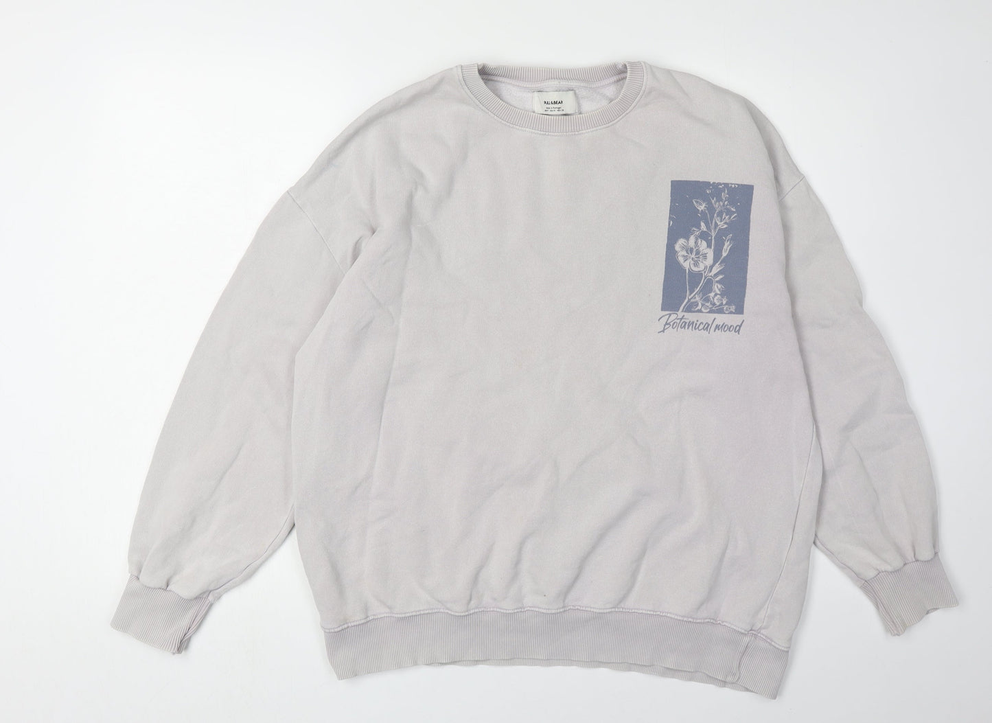 Mens UK Size M Pull & Bear Grey  Sweatshirt