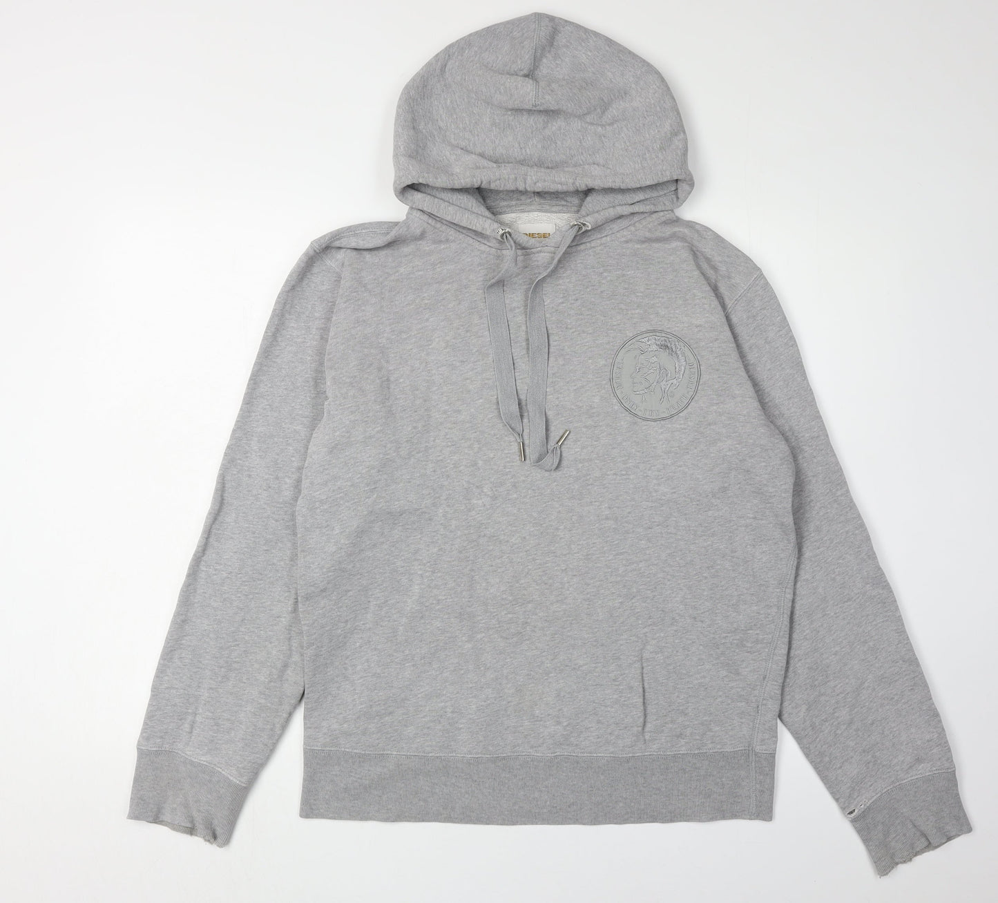 Mens UK Size M Diesel Grey Pullover Hoodie