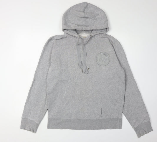 Mens UK Size M Diesel Grey Pullover Hoodie