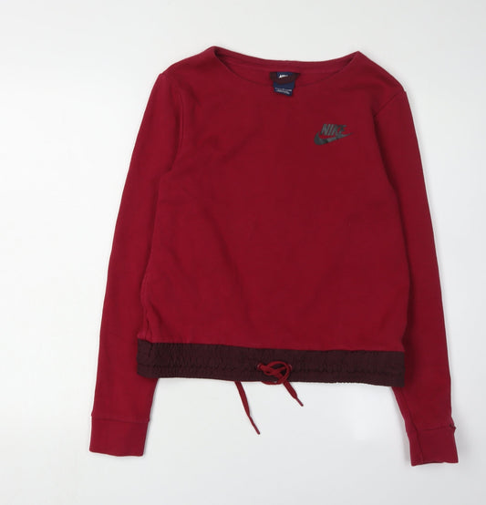 Nike Women's Red Pullover Sweatshirt L