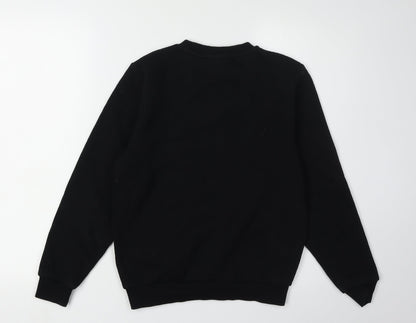 Rascal Boys Black Sweatshirt, 11-12 Years, Pullover Logo