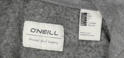 O'Neill Grey Unisex Hoodie M Full Zip Casual