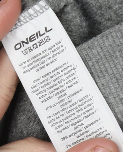 O'Neill Grey Unisex Hoodie M Full Zip Casual