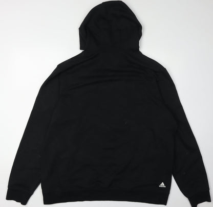 Adidas Men's Black Pullover Hoodie 2XL Sports Logo