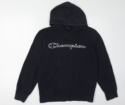 Champion Boys Black Hoodie Pullover, Size 13-14 Years