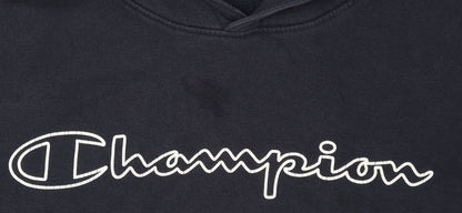Champion Boys Black Hoodie Pullover, Size 13-14 Years