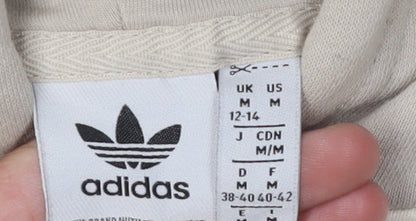 Adidas Women's Beige Hoodie Size 14 Pullover