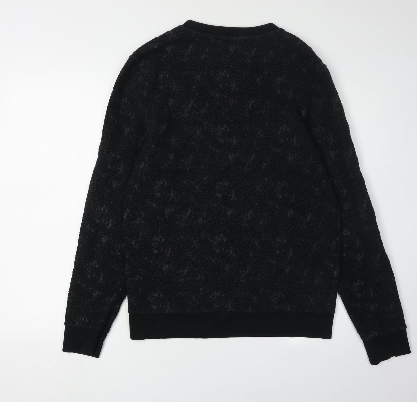 Topman Men's Black Pullover Sweatshirt - Size S