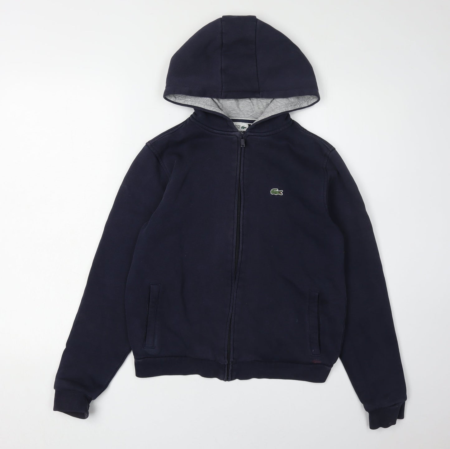 Lacoste Boys Blue Full Zip Hoodie Size 16 Years
