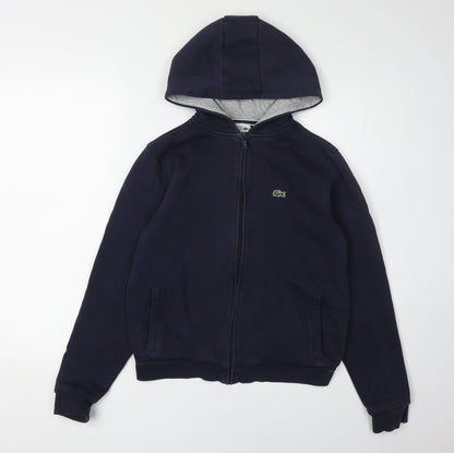 Lacoste Boys Blue Full Zip Hoodie Size 16 Years