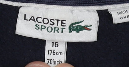 Lacoste Boys Blue Full Zip Hoodie Size 16 Years