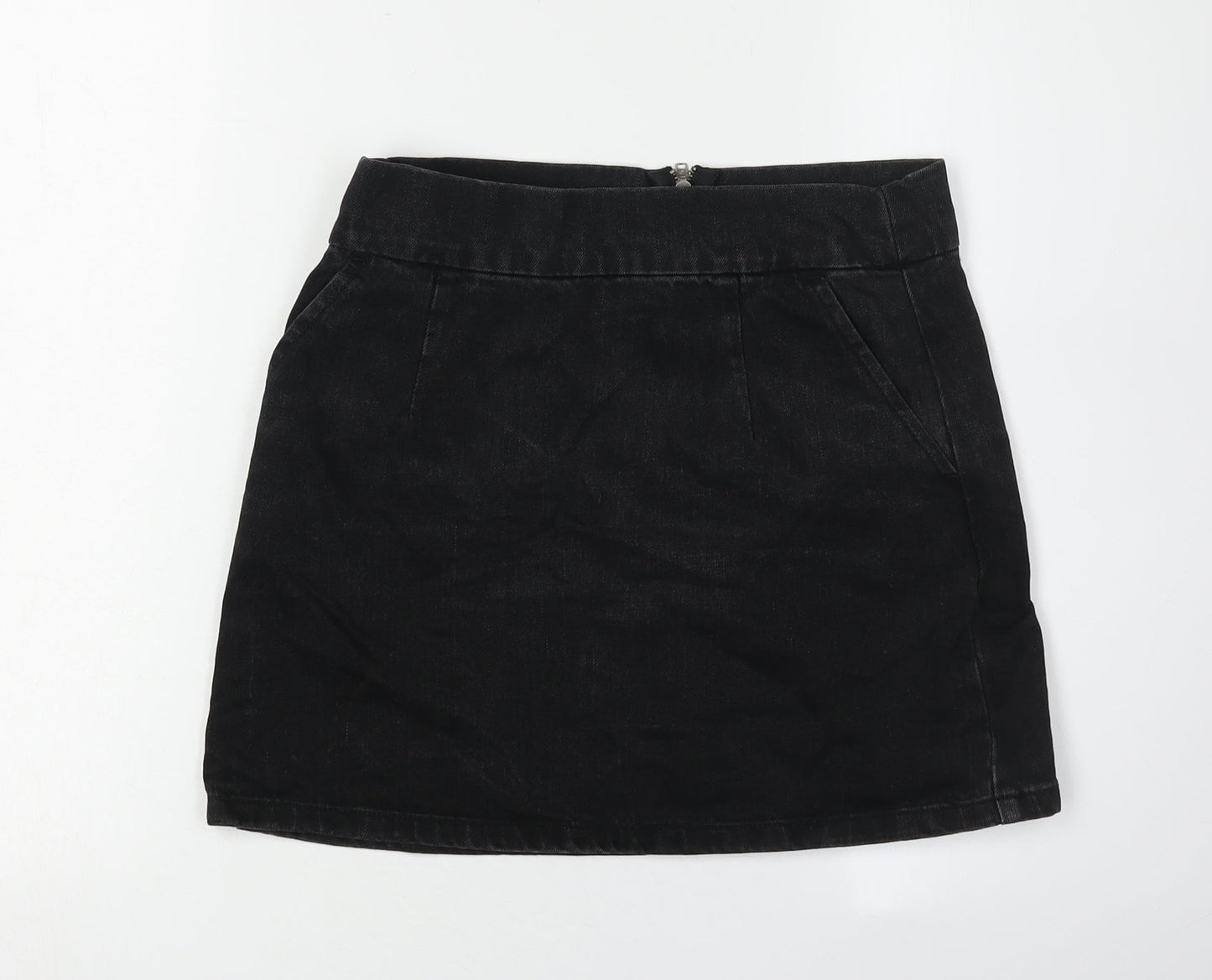 Womens UK Size 8 Topshop Straight & Pencil Denim Skirt