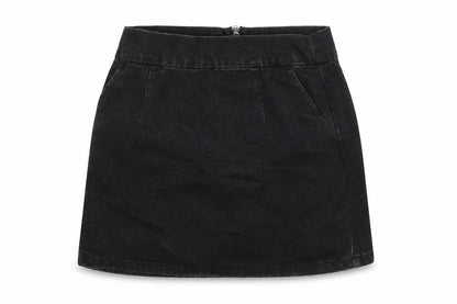 Womens UK Size 8 Topshop Straight & Pencil Denim Skirt