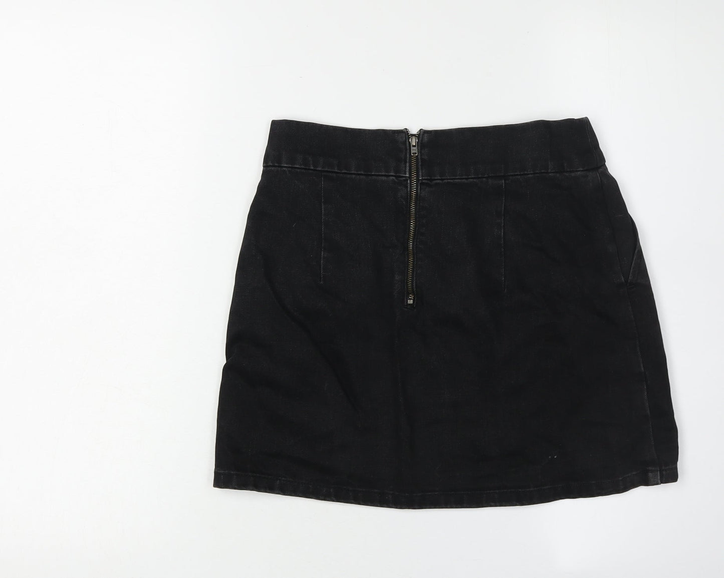 Womens UK Size 8 Topshop Straight & Pencil Denim Skirt