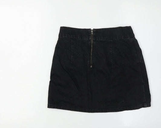 Womens UK Size 8 Topshop Straight & Pencil Denim Skirt
