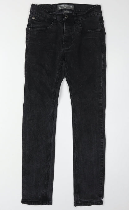 French Connection Men's Black Skinny Jeans Size 28