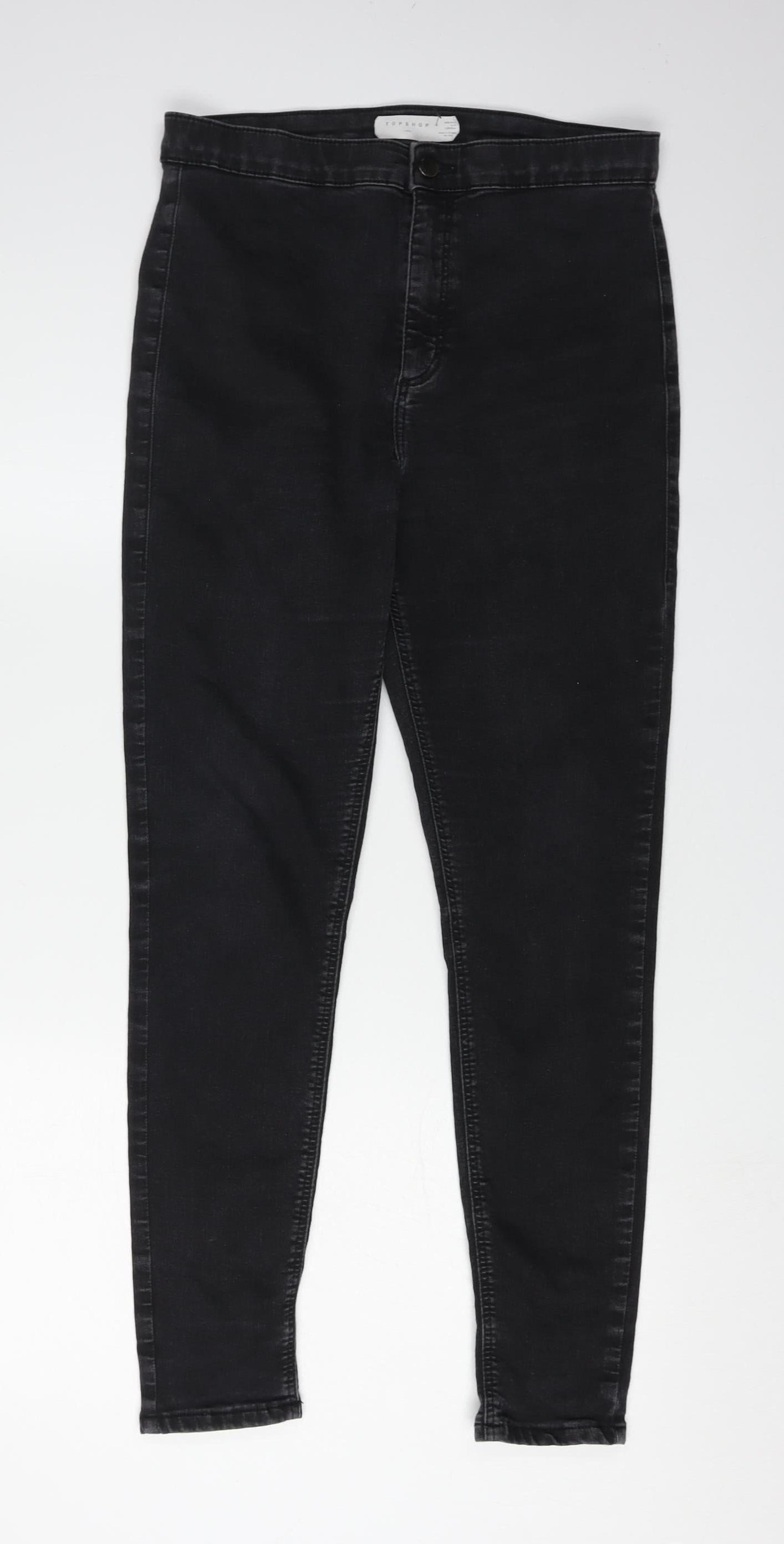 Topshop Women's Black Skinny Jeans Size L