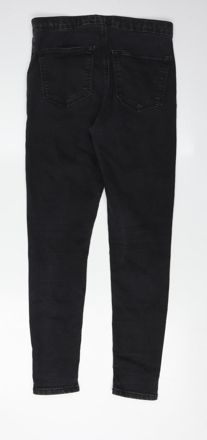 Topshop Women's Black Skinny Jeans Size L