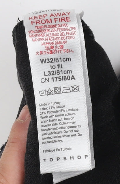 Topshop Women's Black Skinny Jeans Size L