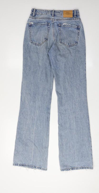 Womens UK Size 6 Stradivarius  Flared Blue Jeans