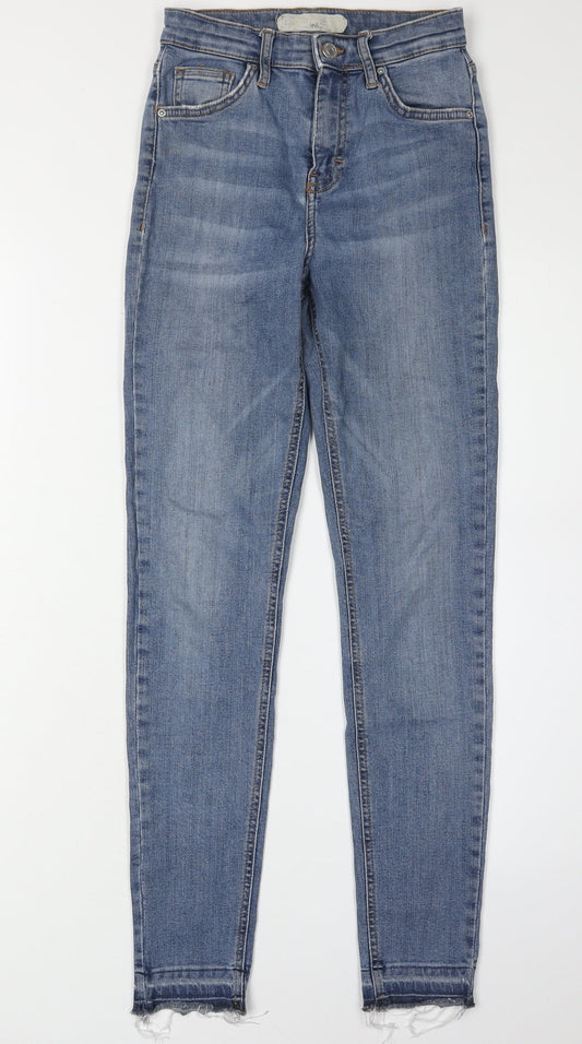 Topshop Women's Blue Skinny Jeans Size 8