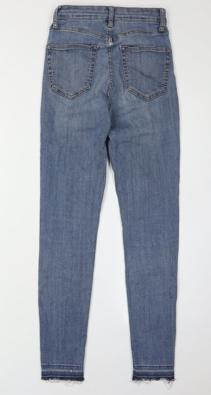 Topshop Women's Blue Skinny Jeans Size 8