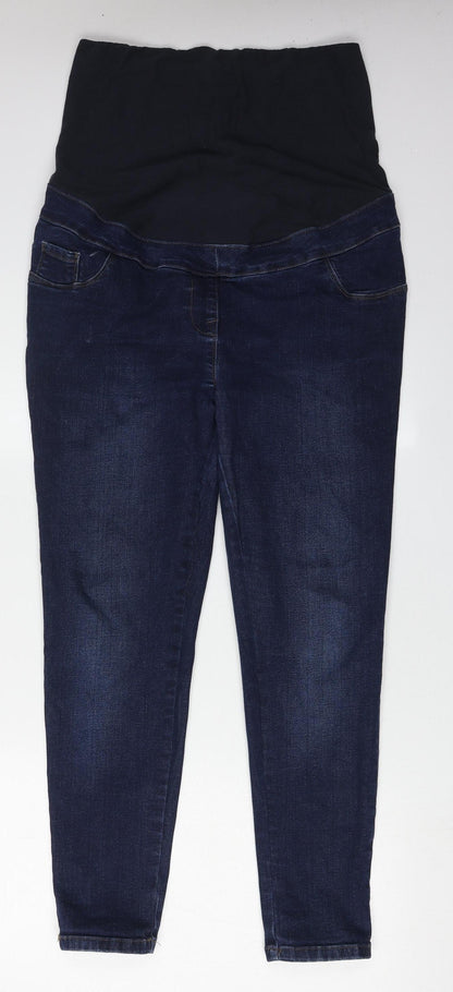 Next Women's Blue Distressed Jeans, Size 14, Regular Fit