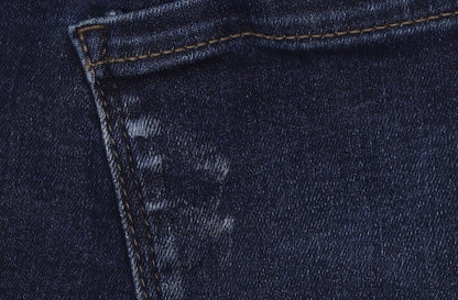 Next Women's Blue Distressed Jeans, Size 14, Regular Fit