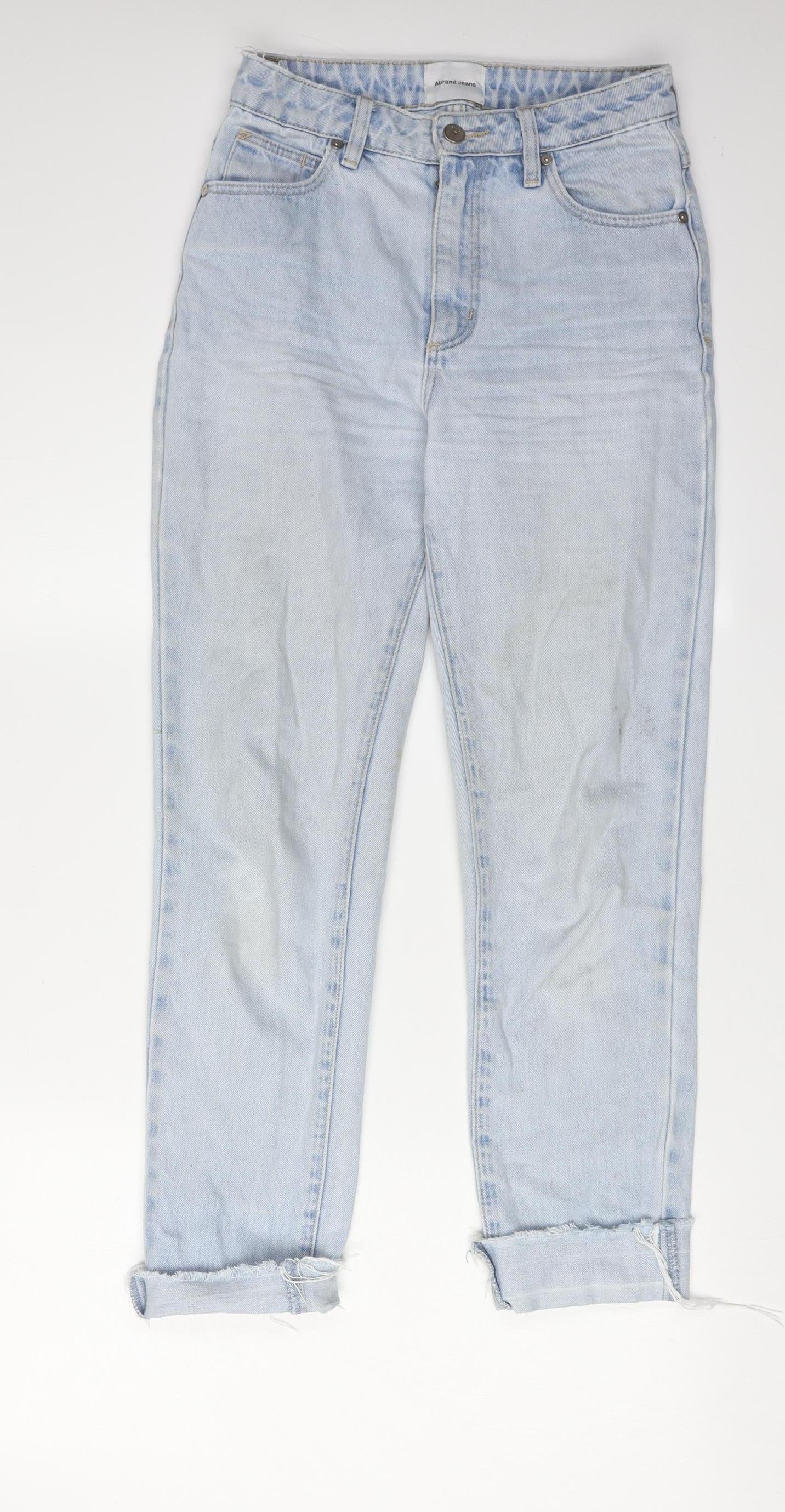 Abrand Women's Slim High-Rise Blue Jeans - Size 6