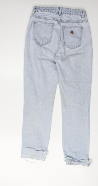 Abrand Women's Slim High-Rise Blue Jeans - Size 6