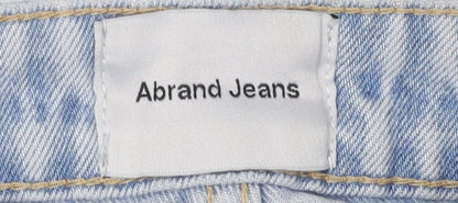 Abrand Women's Slim High-Rise Blue Jeans - Size 6