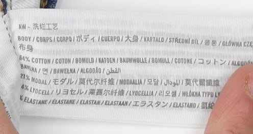 Hollister Women's Blue Skinny Distressed Jeans - Size 8