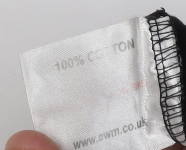 Isle Women's Black Roll Neck Long Sleeve T-Shirt Size 14