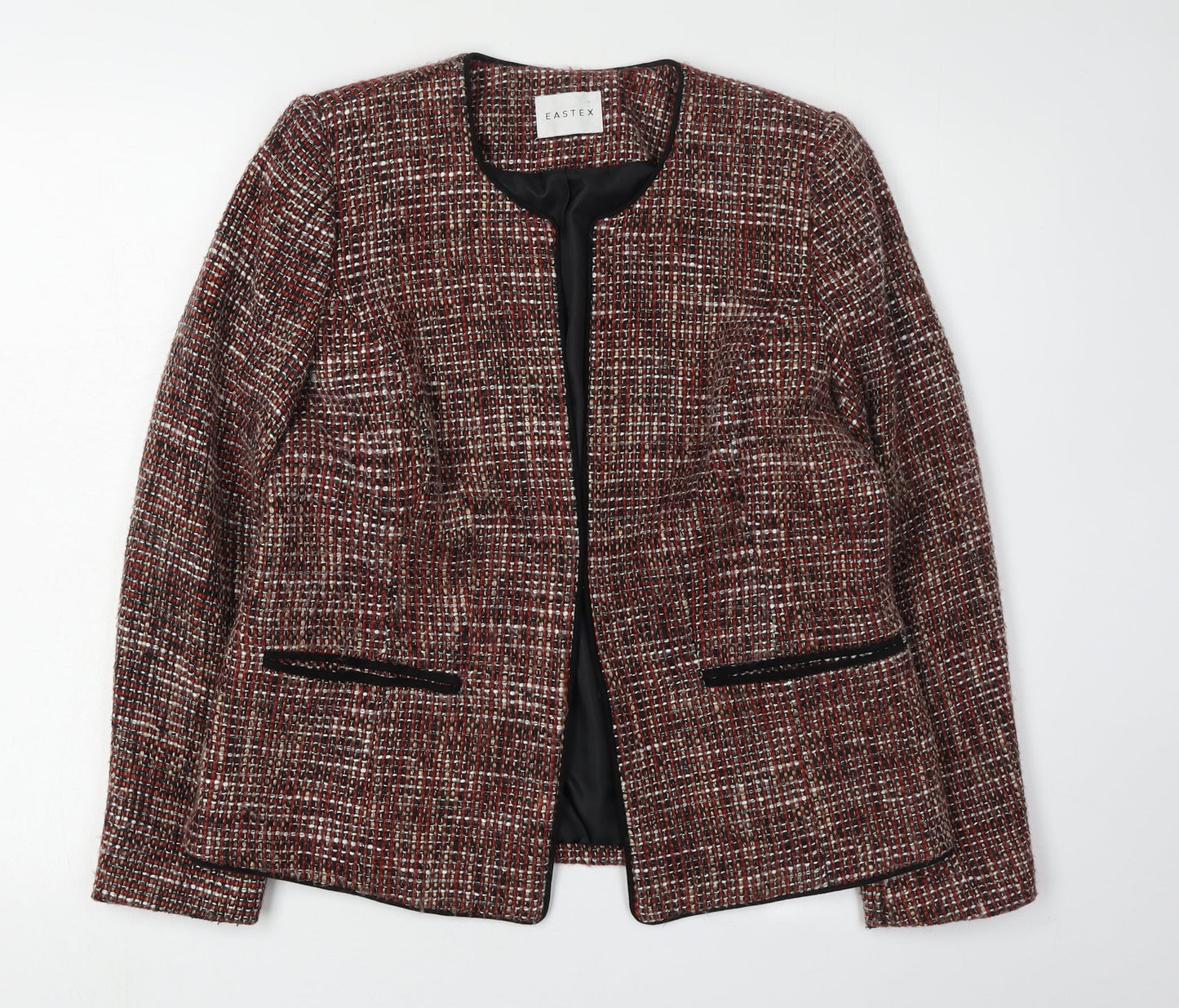 Eastex Women's Multicoloured Size 10 Bouclé Blazer