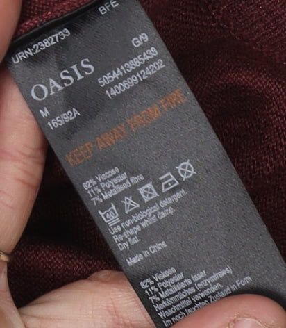 Womens UK Size M Oasis Multicoloured Pullover Jumper