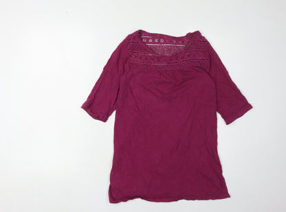 Womens UK Size 8 FatFace Purple Tunic Blouse
