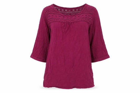 Womens UK Size 8 FatFace Purple Tunic Blouse