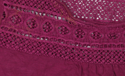 Womens UK Size 8 FatFace Purple Tunic Blouse