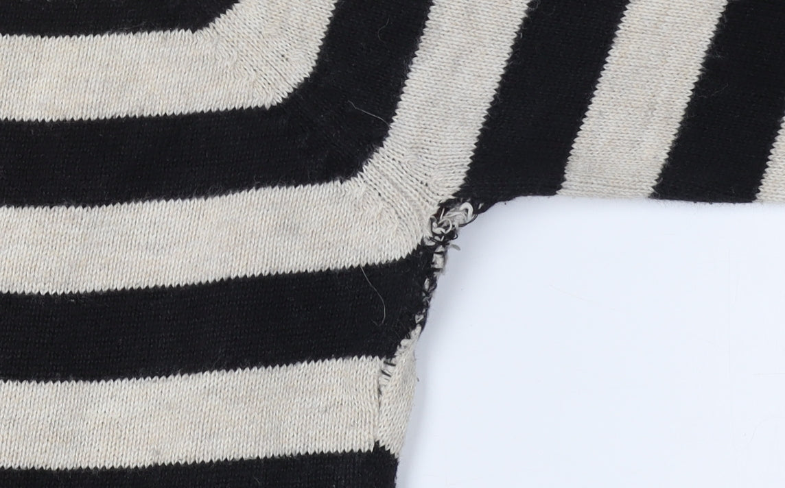 Womens UK Size L CC Black Henley Jumper