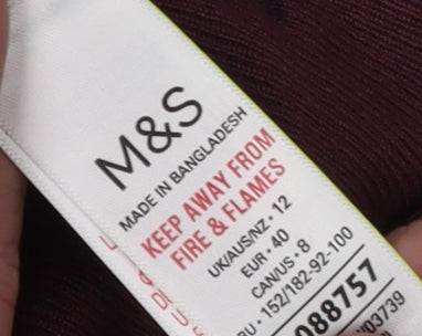 Womens UK Size 12 Marks and Spencer Purple Pullover Jumper