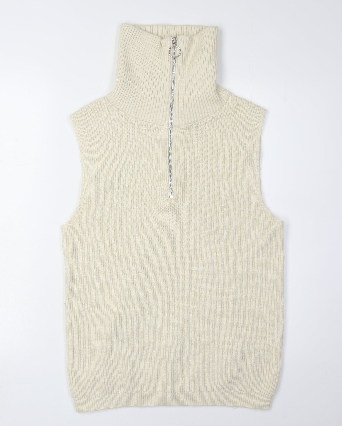 Womens UK Size 12 VILA Ivory Vest Jumper
