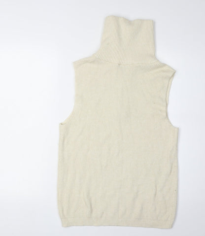 Womens UK Size 12 VILA Ivory Vest Jumper