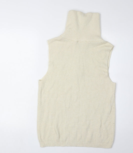 Womens UK Size 12 VILA Ivory Vest Jumper