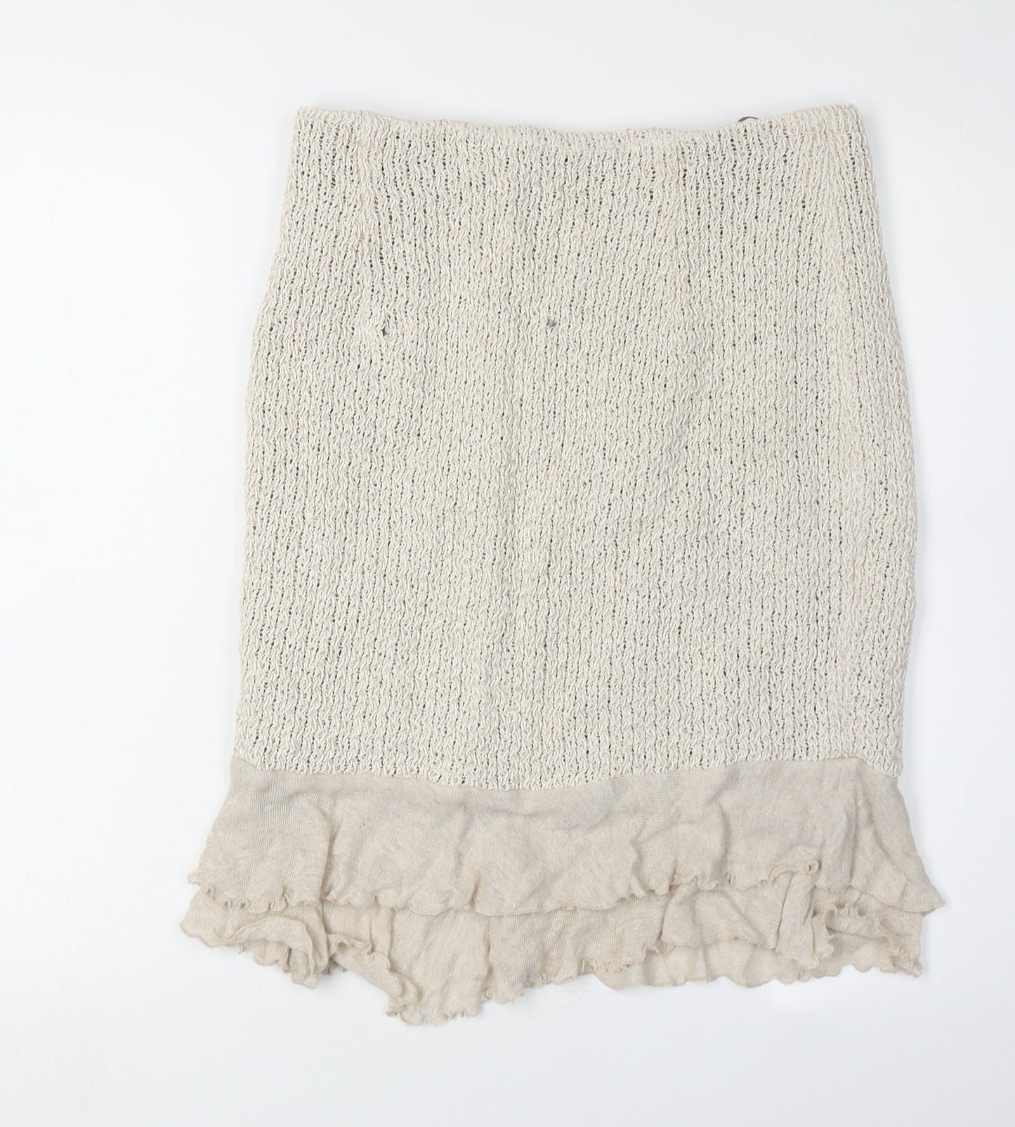 Madeleine Women's Beige Knit Skirt Size 12