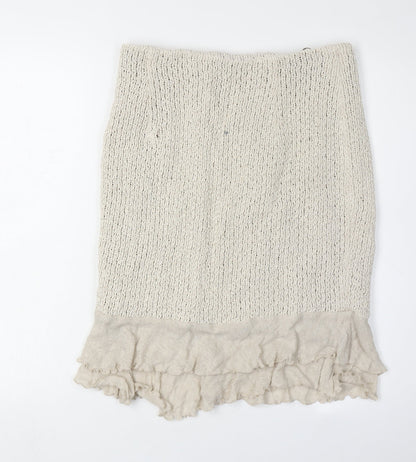 Madeleine Women's Beige Knit Skirt Size 12