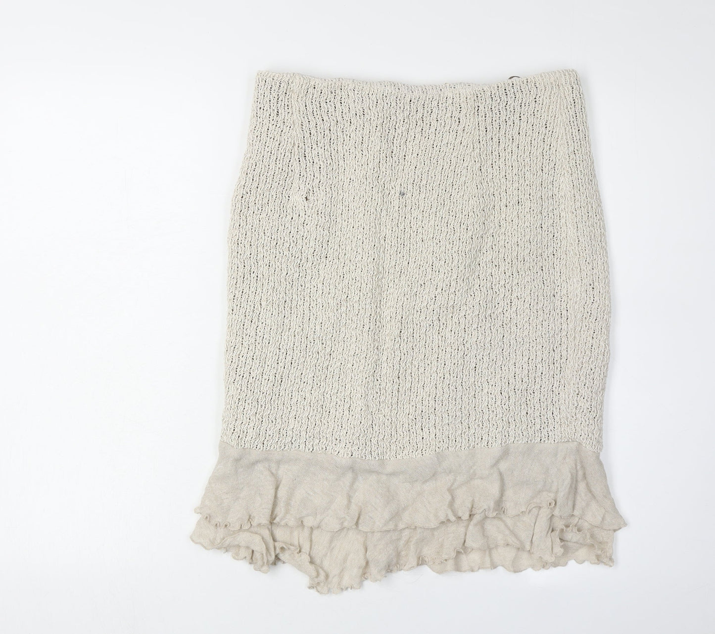 Madeleine Women's Beige Knit Skirt Size 12