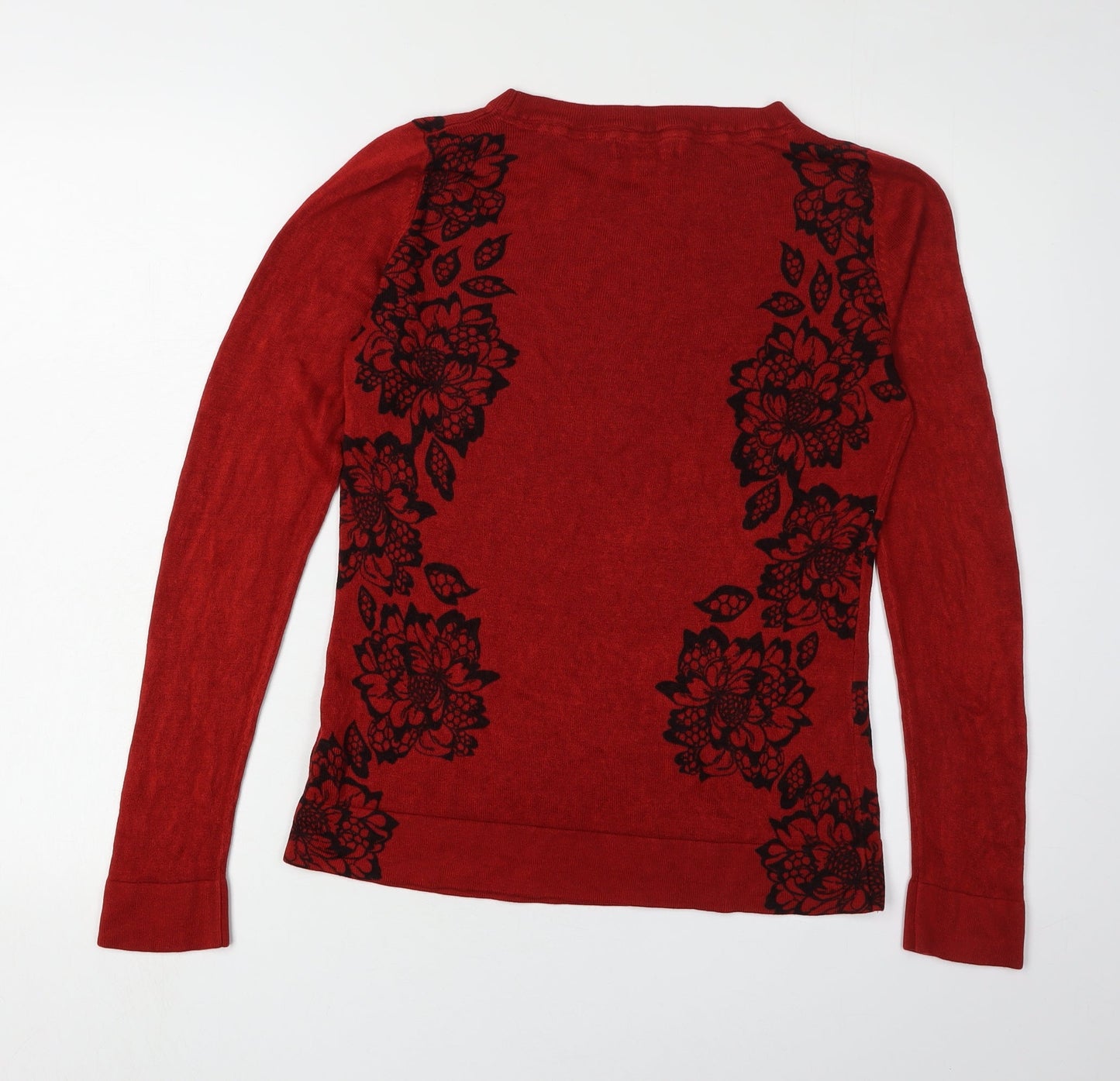 Womens UK Size 14 Marks and Spencer Red Pullover Jumper