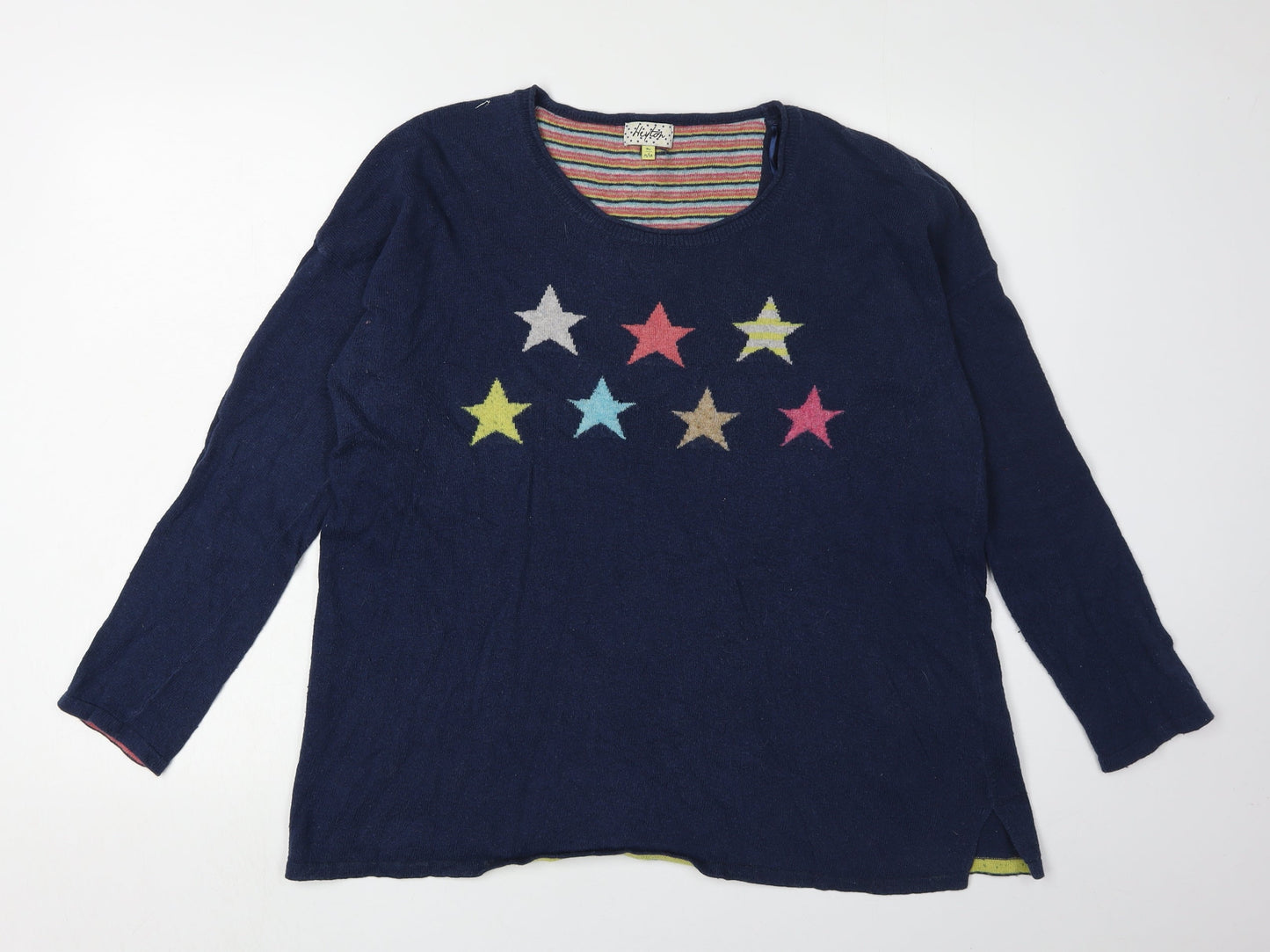 Heyton Women's Blue Star Pullover Jumper M