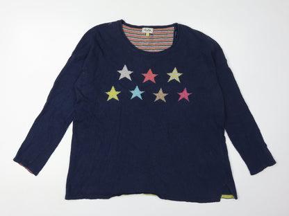 Heyton Women's Blue Star Pullover Jumper M