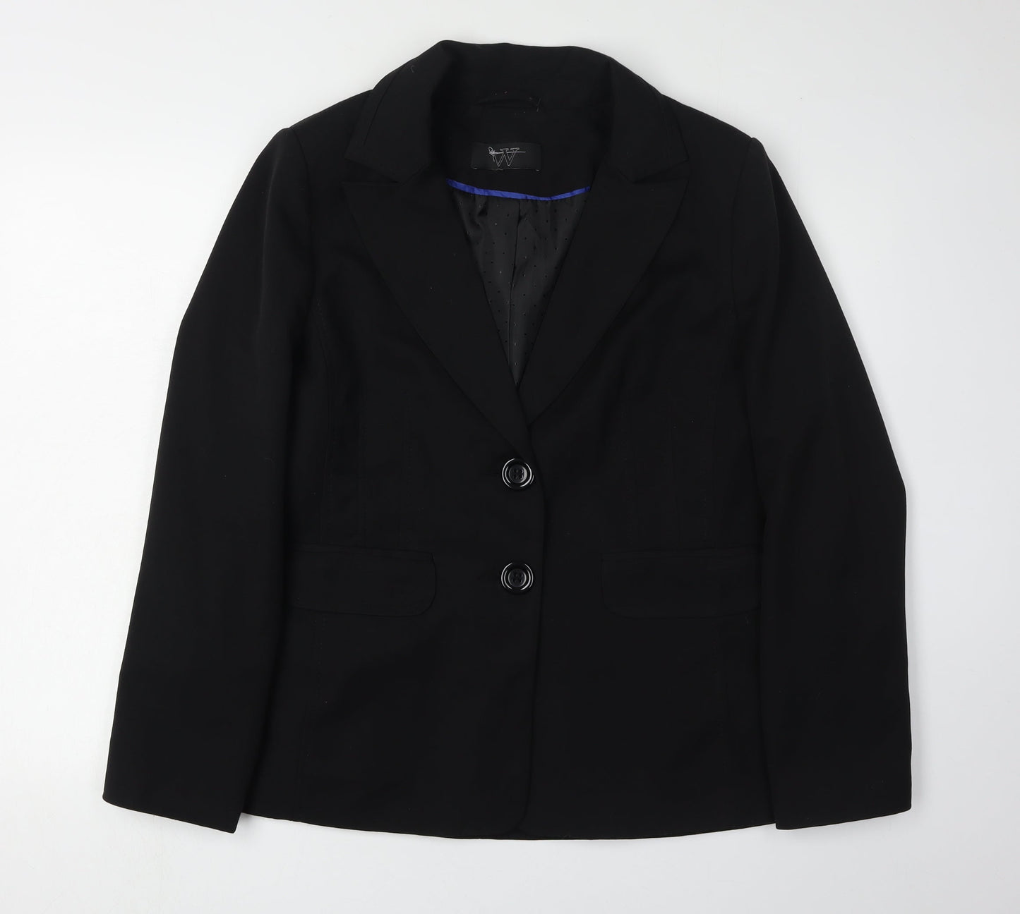 BHS Women's Black Blazer, Size 16, Workwear, Lined